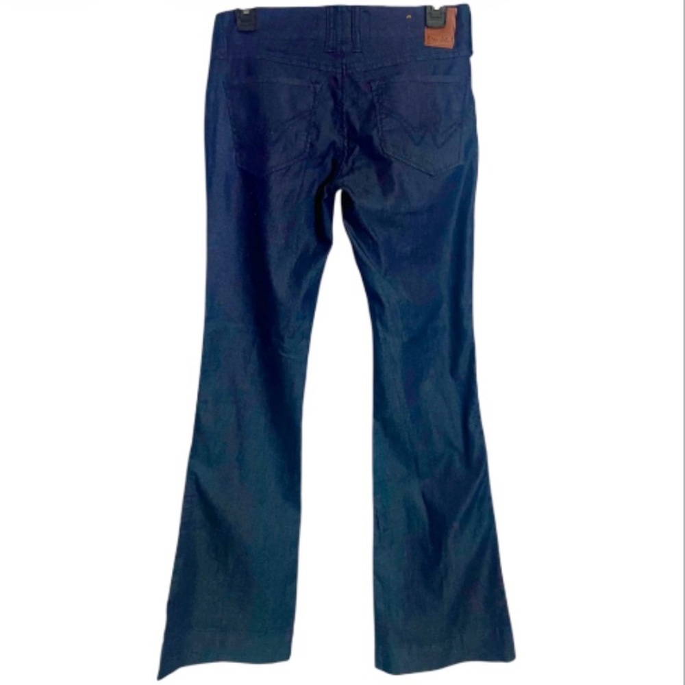 Dear John Virtue Jeans Dark Blue Belo Bottom Flare size 27 x 33  7.5” Rise - Picture 3 of 8